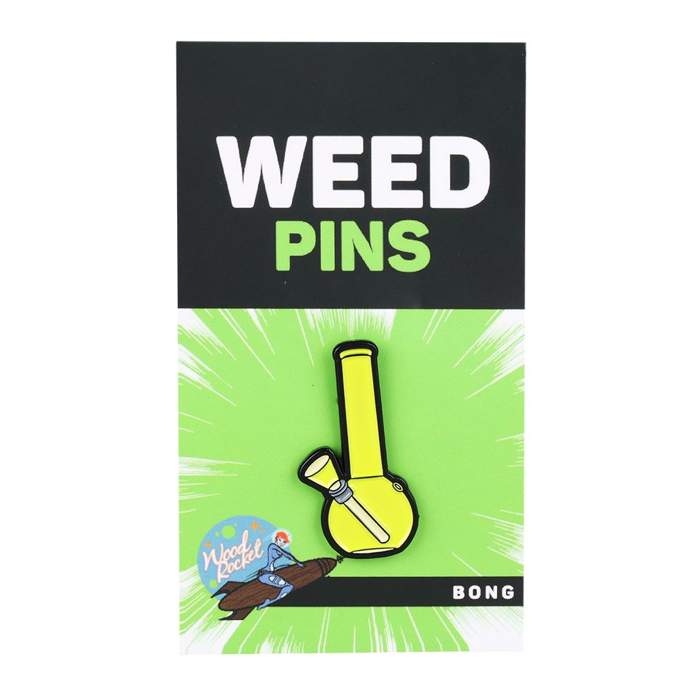 Wood Rocket Soft Enamel Lapel Pin - Bong - Headshop.com