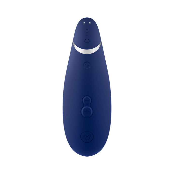Womanizer Premium 2 Rechargeable Silicone Luxurious Pleasure Air Clitoral Stimulator Blueberry - Headshop.com