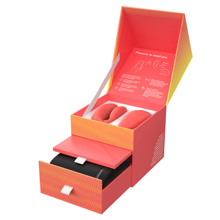 We-Vibe Chorus Rechargeable Remote-Controlled Silicone Couples Vibrator Crave Coral - Headshop.com