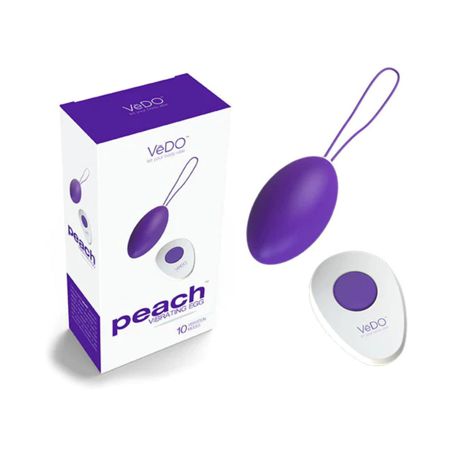 VeDO Peach Rechargeable Egg Vibe - Into You Indigo - Headshop.com