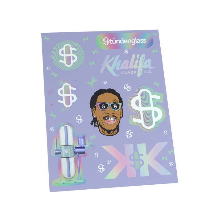 Khalifa x Stündenglass Gravity Infuser - Violet Sky / Mints - Headshop.com