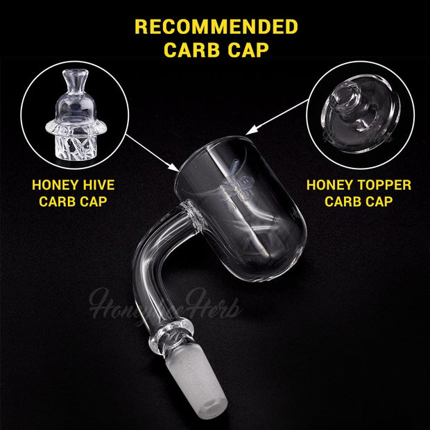 HONEY CYCLONE QUARTZ BANGER - 90° DEGREE | YL - Headshop.com
