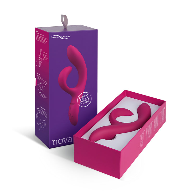 We-Vibe Nova 2 Rechargeable Flexible Silicone Rabbit Vibrator Pink - Headshop.com