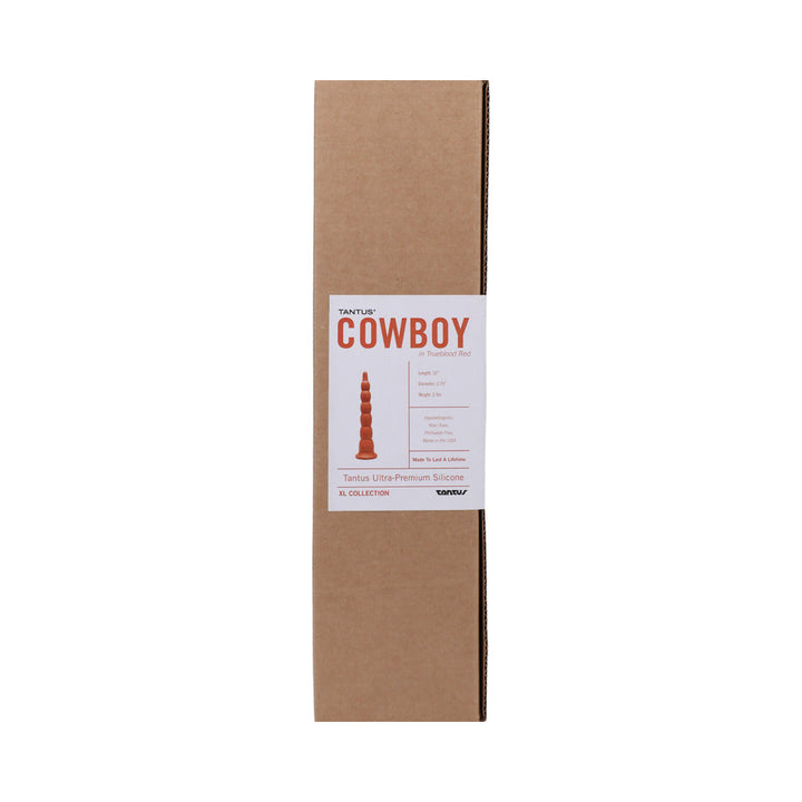 Tantus Cowboy Beaded Dildo Ruby (Box) - Headshop.com