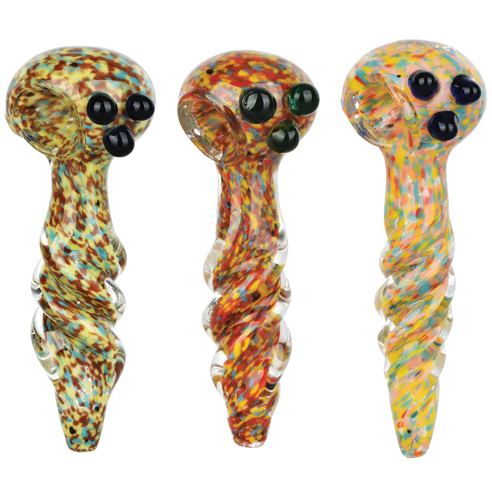 Confetti Convention Fritted Spoon Pipe - 4.75" / Colors Vary - Headshop.com