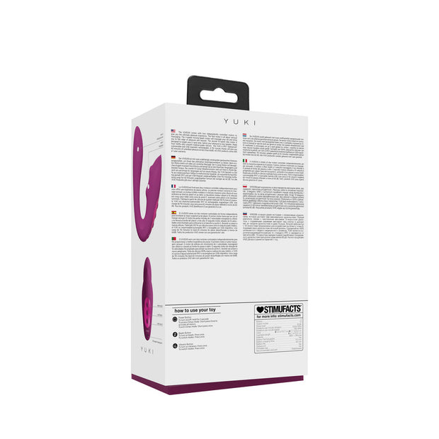 VIVE YUKI Rechargeable Dual Motor G-Spot Vibrator with Massaging Beads Pink - Headshop.com