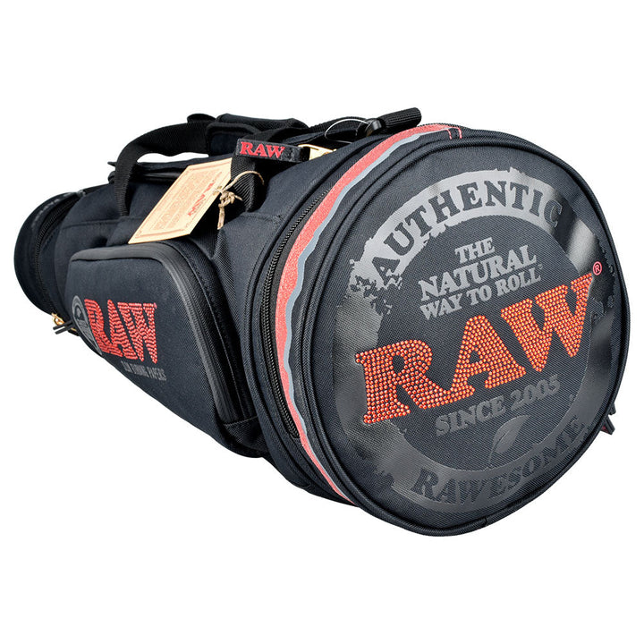 RAW Multi-compartment Cone Duffel Bag - 21"x9" / Black - Headshop.com