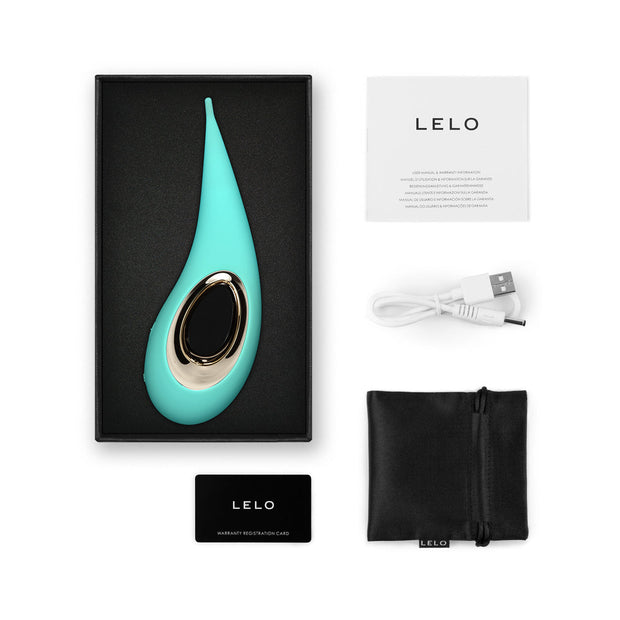 LELO DOT Elliptical Clitoral Stimulator Aqua - Headshop.com