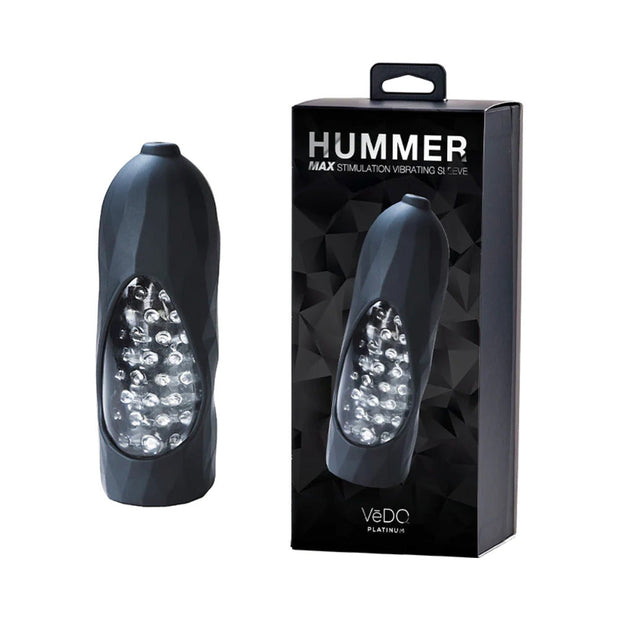 VeDO Hummer 2.0 Rechargeable Vibrating Sleeve Black Pearl - Headshop.com
