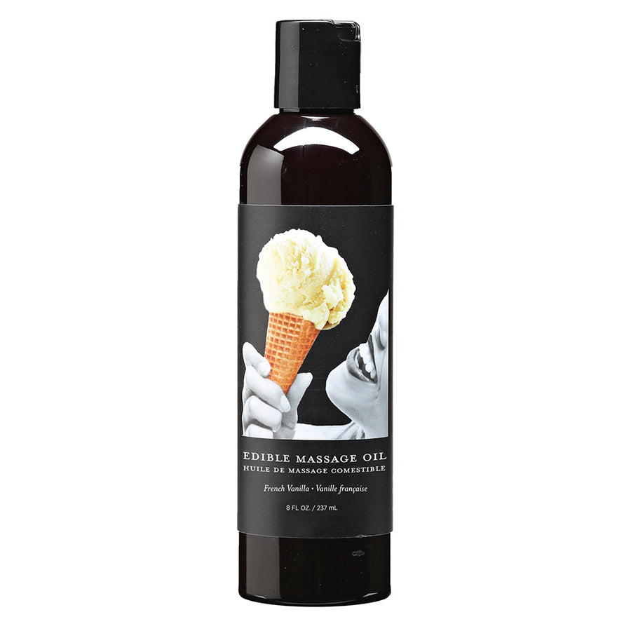 Earthly Body Edible Massage Oil Vanilla 8oz - Headshop.com