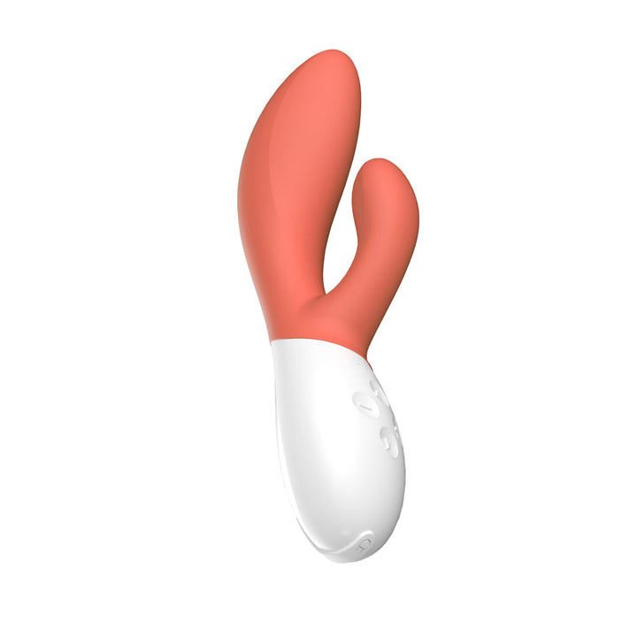 LELO INA 3 Rechargeable Dual Stimulator Coral Red - Headshop.com