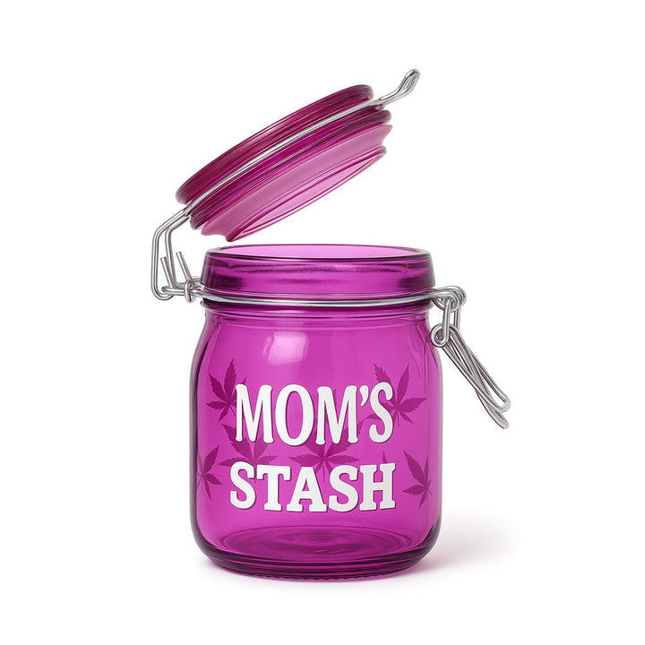 AIRTIGHT GLASS MOM'S STASH STORAGE JAR