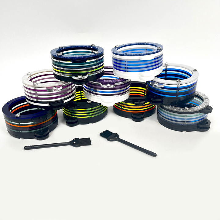 Wakit Grinder Stand for Wakit (TM) Ball and Chain Kitchen Grinder ~ Acrylic with Mini Broom - Headshop.com