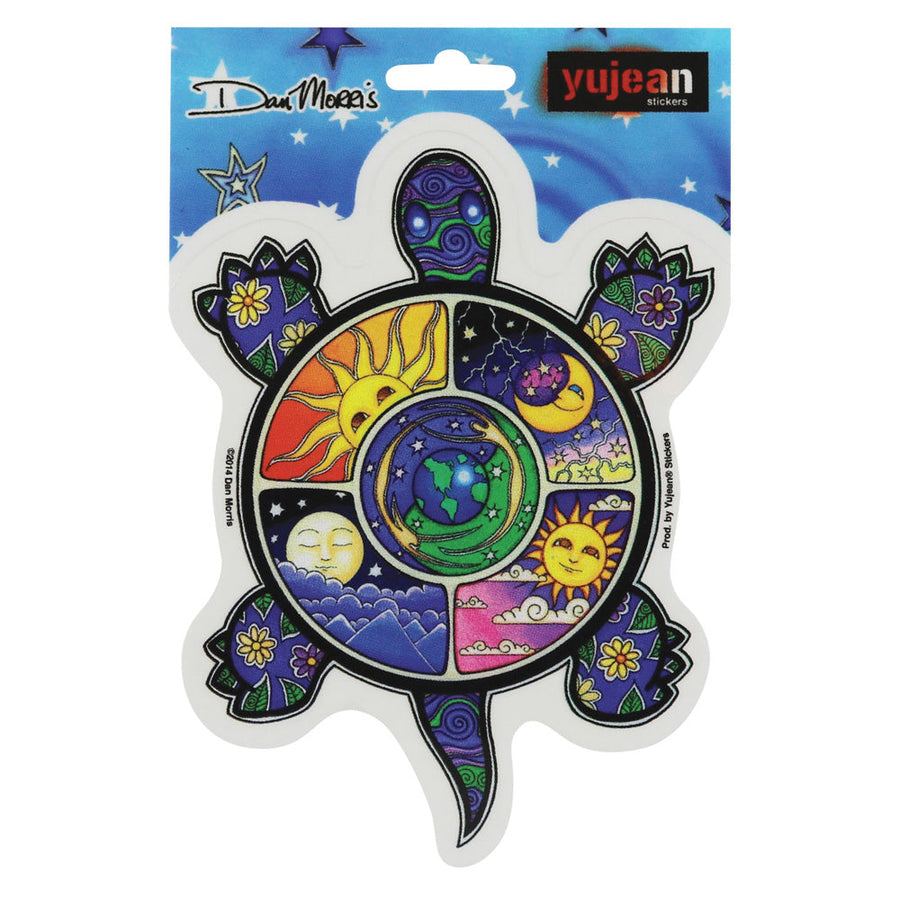 Dan Morris Night Day Turtle Sticker - Headshop.com
