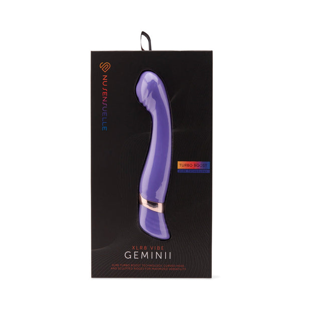 Nu Sensuelle Geminii Xlr8 14 Func Double Motor Vibe - Ultra Violet - Headshop.com