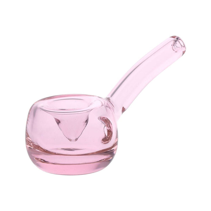 Elegant Bent Hammer Glass Hand Pipe - 4" / Colors Vary - Headshop.com