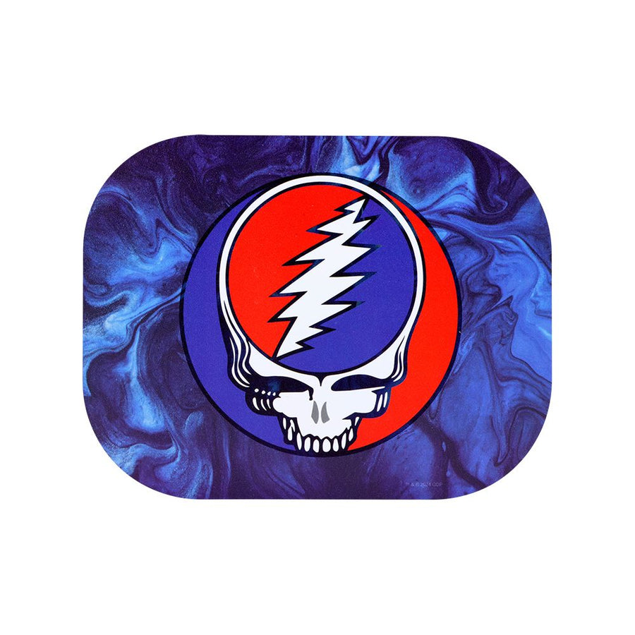 Grateful Dead x Pulsar Mini Magnetic Rolling Tray Lid - Steal Your Face Swirls / 7"x5.5" - Headshop.com