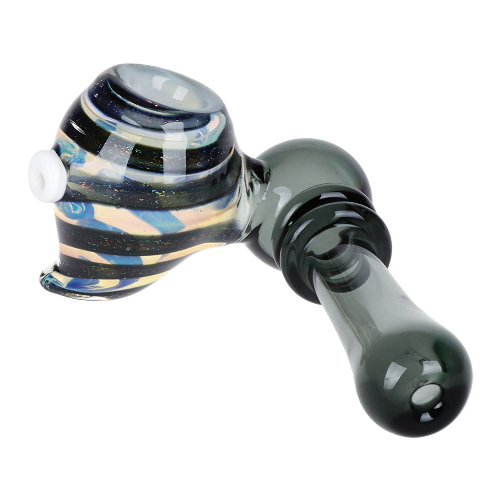 Intergalactic Hive Dichro Swirl Sidecar Glass Hand Pipe - 4" - Headshop.com