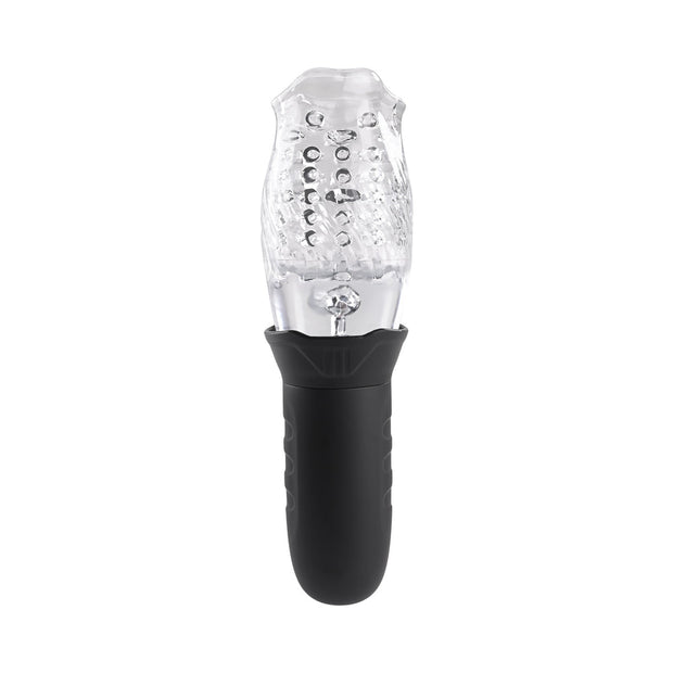 Zero Tolerance Cyclone Rechargeable Vibrating Spinning Stroker Black Clear - Headshop.com