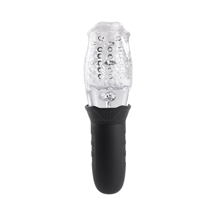 Zero Tolerance Cyclone Rechargeable Vibrating Spinning Stroker Black Clear - Headshop.com