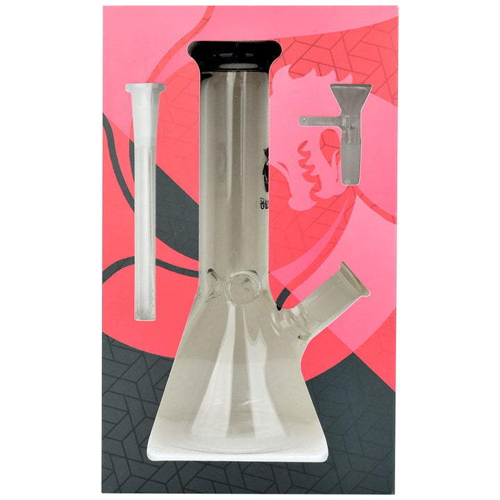 Glass House Pinched Beaker Glass Water Pipe - 7.75" / 14mm F / Colors Vary - Headshop.com