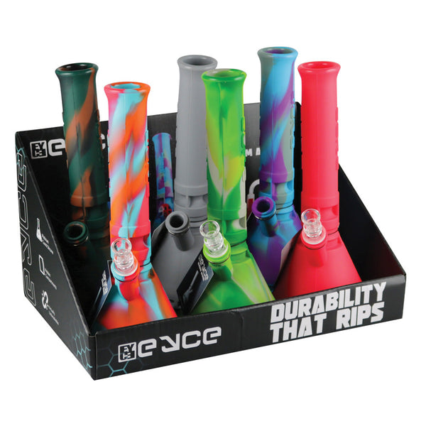 Eyce Beaker Silicone Water Pipe - 12" / 14mm 6pcs Eyce Beaker Silicone Water Pipe - 12" / 14mm 6pcs
