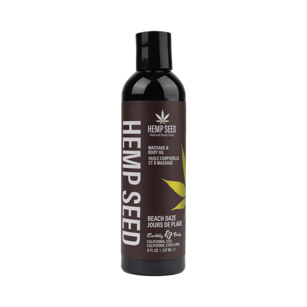 Earthly Body Hemp Massage Oil Beach Daze 8 oz. Earthly Body Hemp Massage Oil Beach Daze 8 oz.