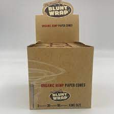 Blunt Wrap Organic Hemp Cones King Size 30pc - Headshop.com