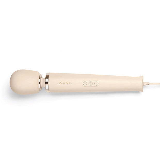 Le Wand Plug-In Vibrating Massager Cream - Headshop.com