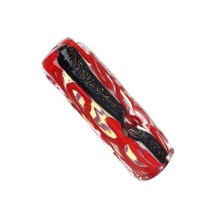 Blood Moon Dichro Stripe Squared Glass Hand Pipe - 3.5" - Headshop.com
