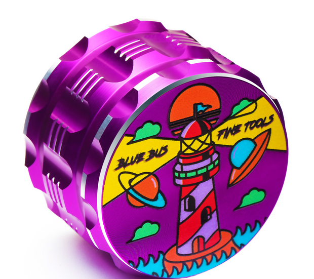 Bluebus GAC 2.5" CERAMIC GRINDER WHITE - Headshop.com