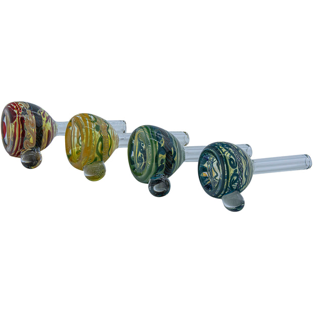 LA Pipes Painted Warrior Pull-Stem Slide Bowl - Headshop.com