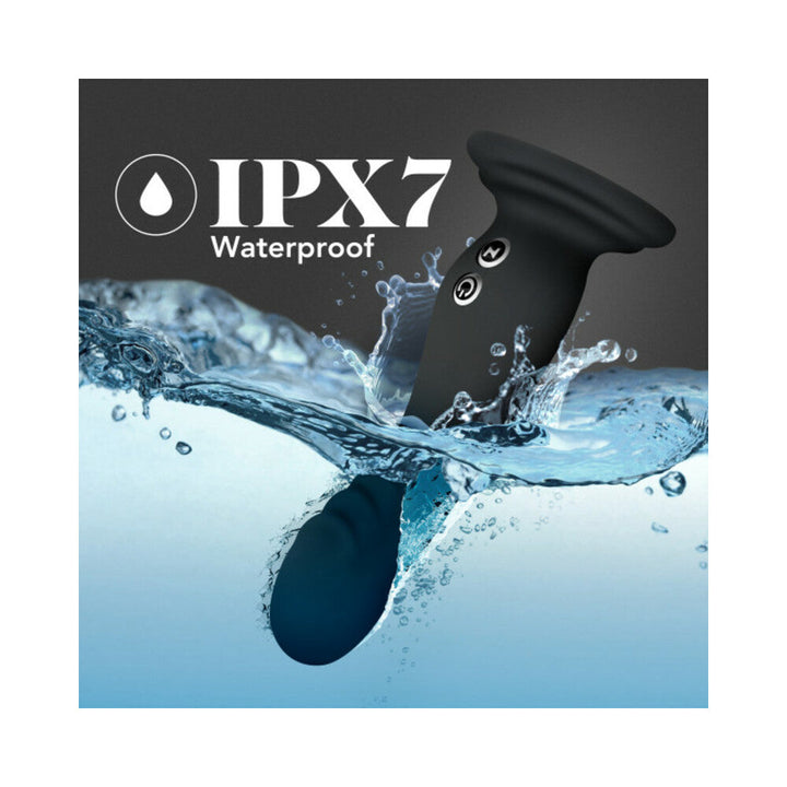 Blush Impressions Amsterdam Rechargeable Silicone 6.5 in. Vibrating Dildo with Suction Cup Black - Headshop.com