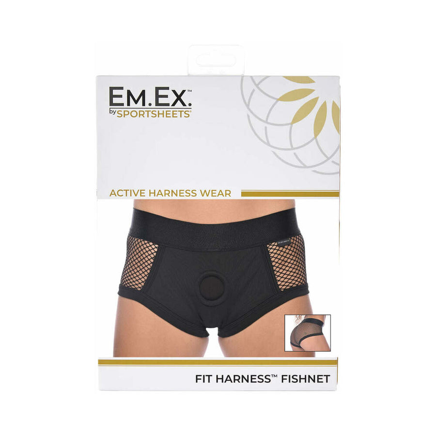 Sportsheets Em.Ex. Fit Harness Fishnet XL - Headshop.com