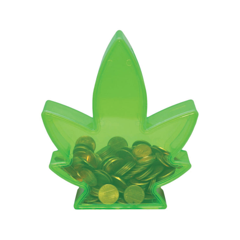 Potleaf Coin Bank Green - Headshop.com