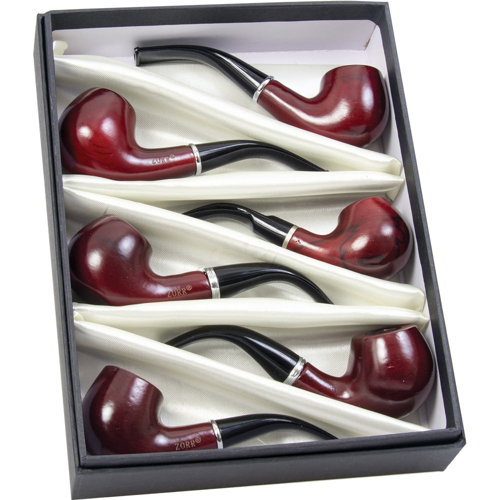 Fujima Wooden Mix Pipes - 5.25" - 6PC BOX - Headshop.com