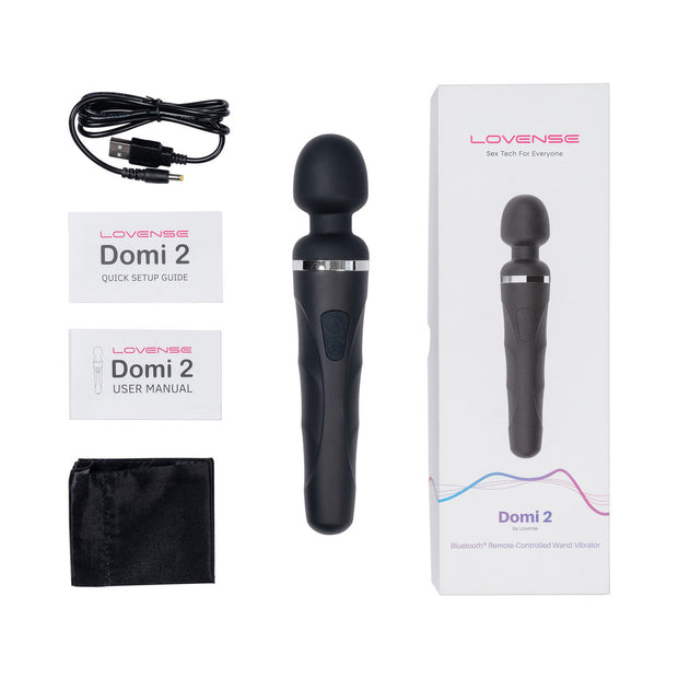 Lovense Domi 2 Bluetooth Programmable Wand Vibrator - Headshop.com