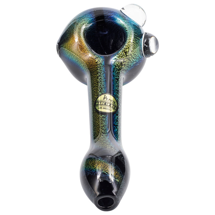 LA Pipes Full Dichro Spoon with Clear Marbles - Headshop.com