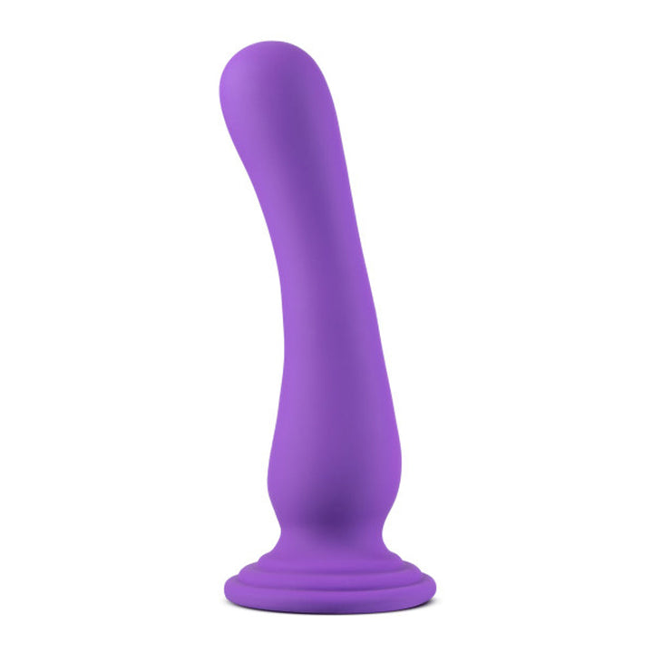 Impressions Ibiza Rechargeable Silicone 7.75 in. Vibrating Dildo with Suction Cup Plum - Headshop.com