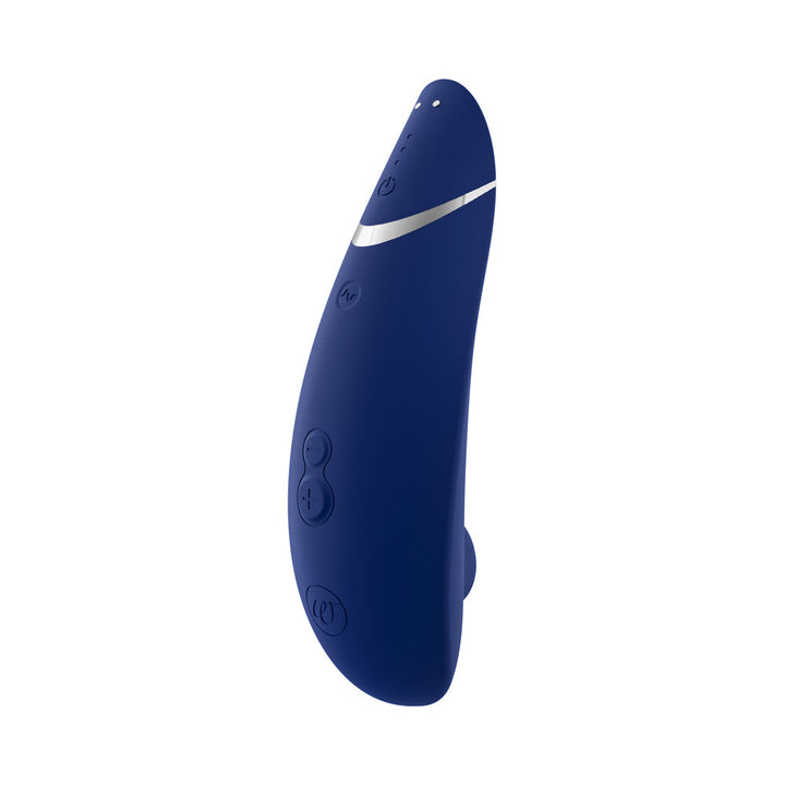 Womanizer Premium 2 Rechargeable Silicone Luxurious Pleasure Air Clitoral Stimulator Blueberry - Headshop.com