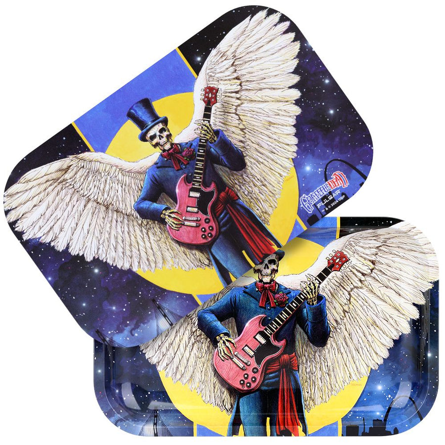 Grateful Dead x Pulsar Rolling Tray & Lid Kit - Angel of Music / 11" x 7" - Headshop.com