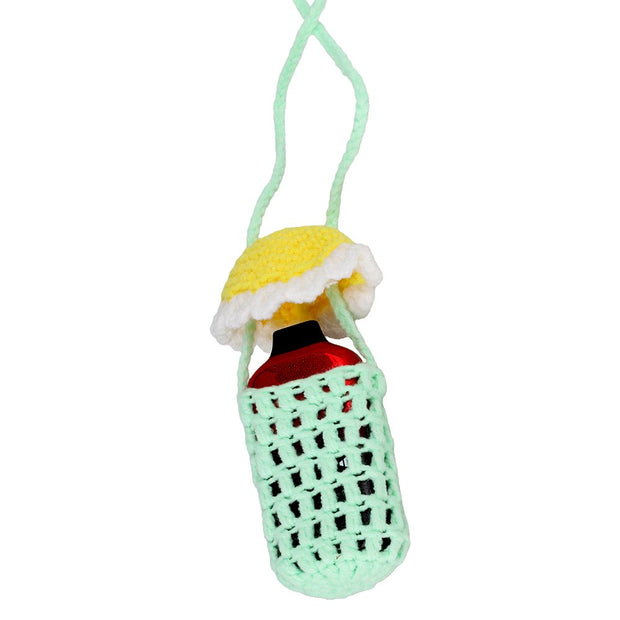 Trippy Crochet Mushroom Vape or Lighter Holder Necklace - 14" / Designs Vary - Headshop.com