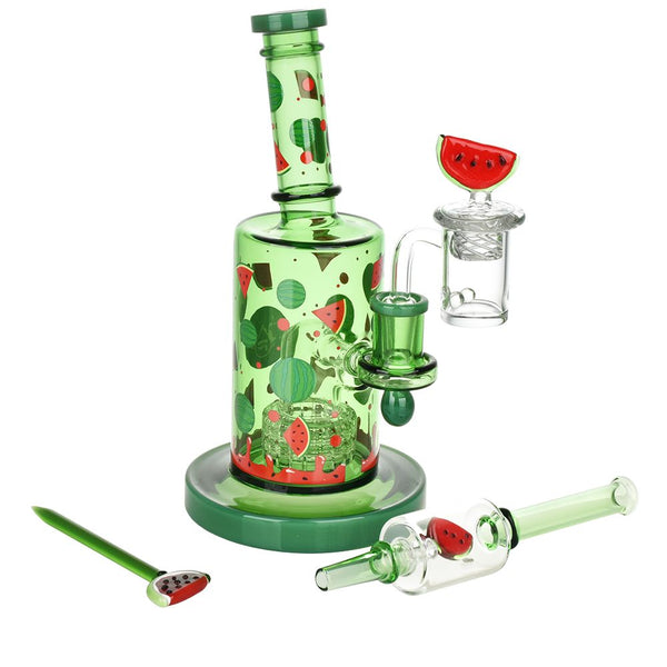 Pulsar Watermelon Zkittles Glow In The Dark Dab Rig Kit - 8" / 14mm F Pulsar Watermelon Zkittles Glow In The Dark Dab Rig Kit - 8" / 14mm F