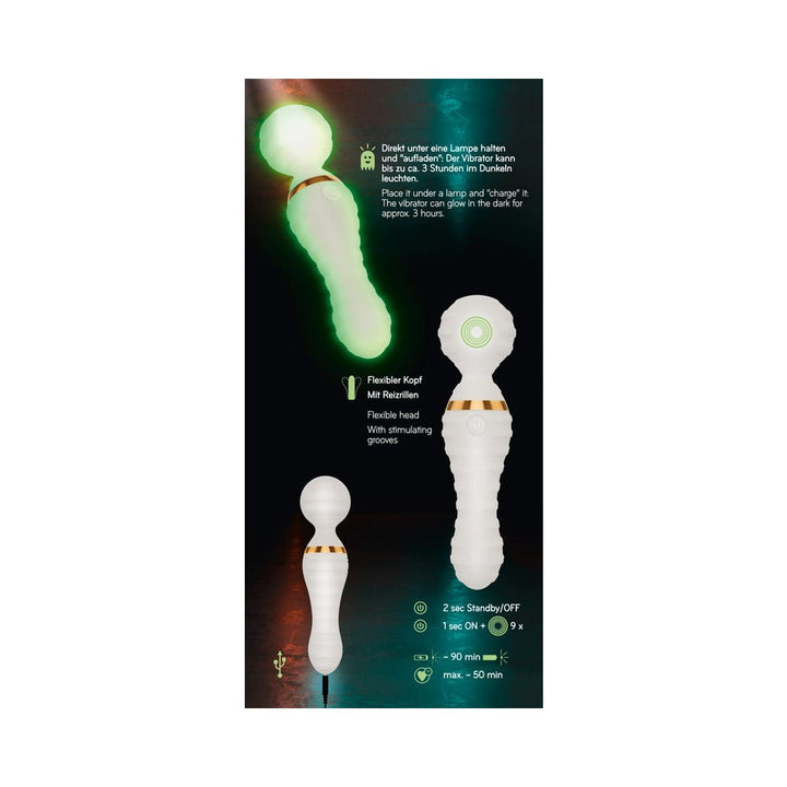 You2Toys Glow-in-the-Dark Wand Vibrator - Headshop.com