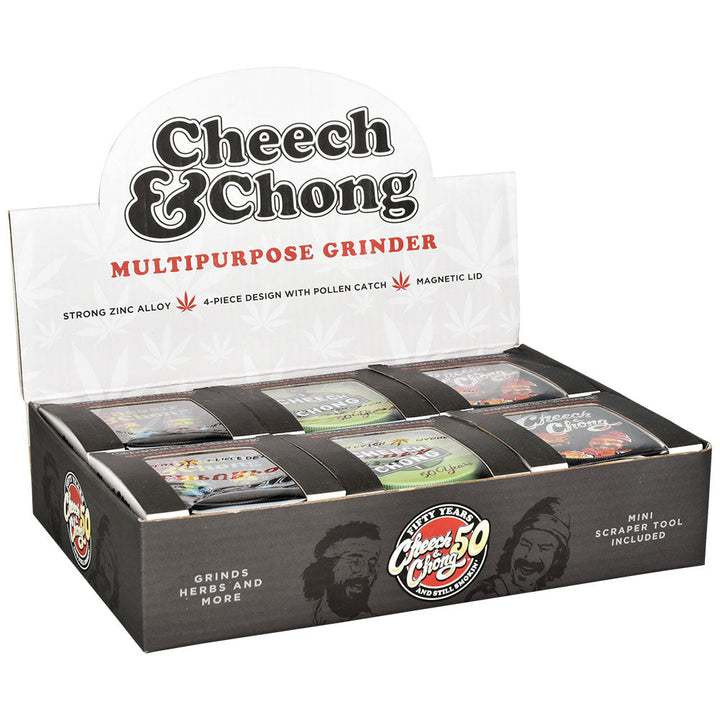 Wacky Grinderz | 4pc | 2.5" | 6pc Display - Headshop.com