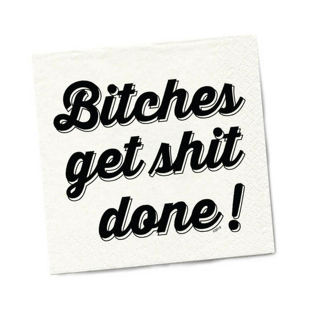 Twisted Wares Bitches Get Shit Done Napkins 20-Pack - Headshop.com