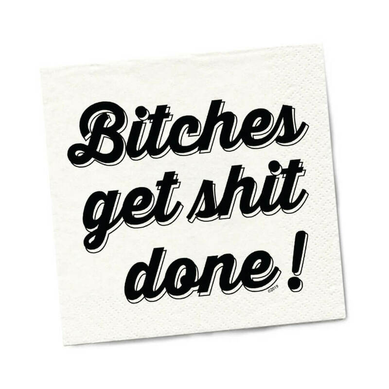 Twisted Wares Bitches Get Shit Done Napkins 20-Pack - Headshop.com