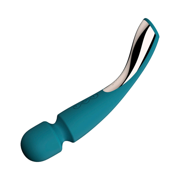 LELO SMART WAND 2 Medium Rechargeable Wand Vibrator Ocean Blue - Headshop.com
