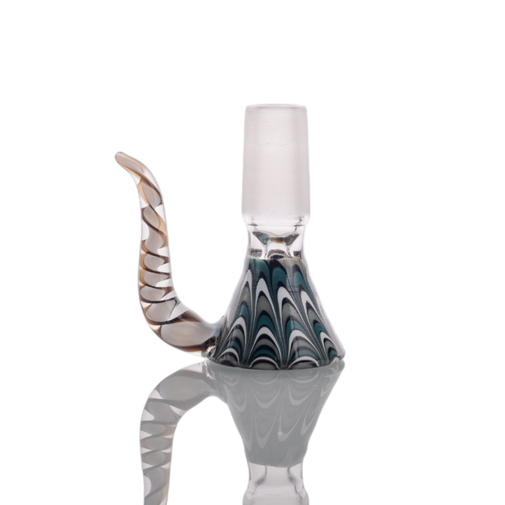 14mm & 18mm Male Joint Colorful Heady Bowl w/ Arm - Headshop.com