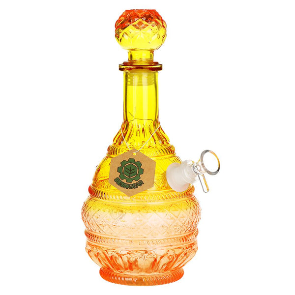 SeshGear Vintage Ombre Glass Water Pipe - 10.5" / 14mm F / Round Lotus SeshGear Vintage Ombre Glass Water Pipe - 10.5" / 14mm F / Round Lotus